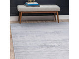 Pastoral White/Gray Woven Non-Slip Indoor Area Rug - Ornate Home