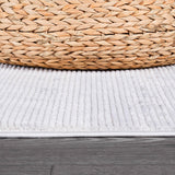 Pastoral White/Gray Woven Non-Slip Indoor Area Rug - Ornate Home