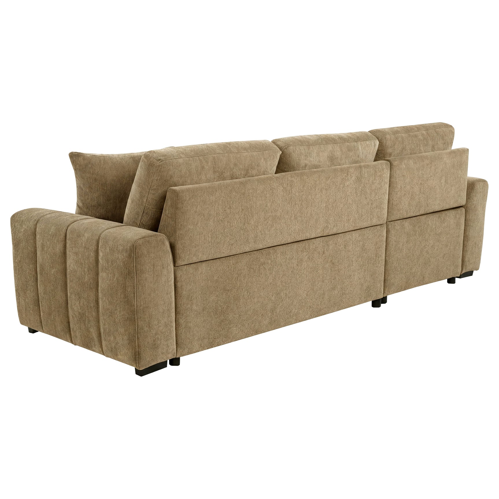 Pastrana Camel Upholstered Sleeper Sectional Sofa LAF Chaise - Ornate Home