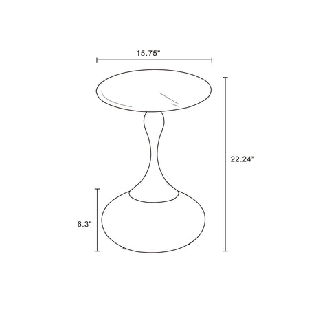 Patchin End Table in Brown - Ornate Home