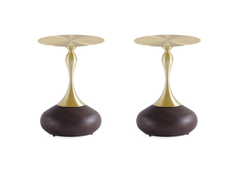 Patchin End Table in Brown Set of 2 - Ornate Home