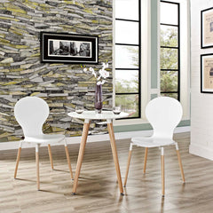 Path White Dining Chair (Set of 2) - Ornate Home