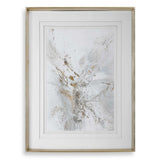 Pathos Gold/Gray/White Framed Abstract Print - Ornate Home