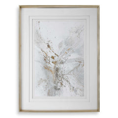 Pathos Gold/Gray/White Framed Abstract Print - Ornate Home