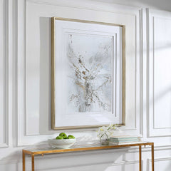 Pathos Gold/Gray/White Framed Abstract Print - Ornate Home