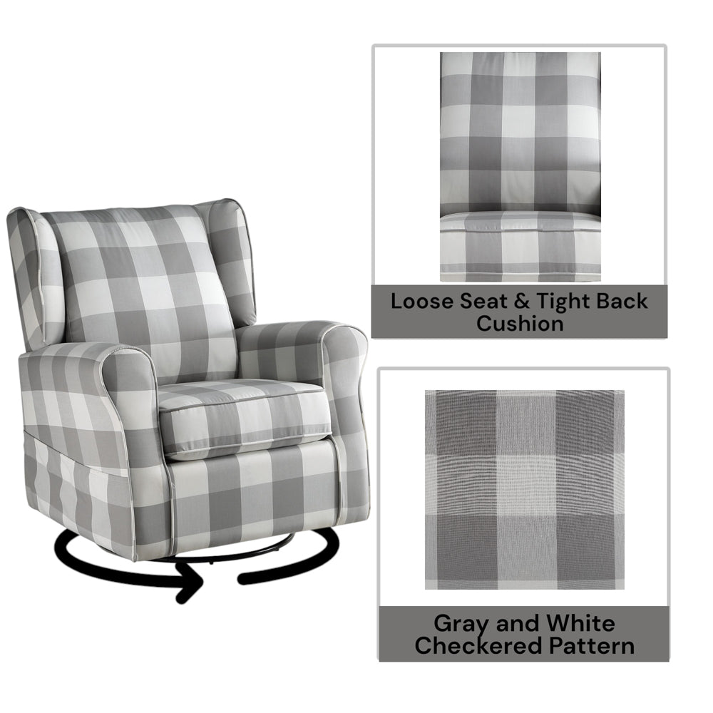 ACME West Patli Swivel Chair - Thumbnail 5