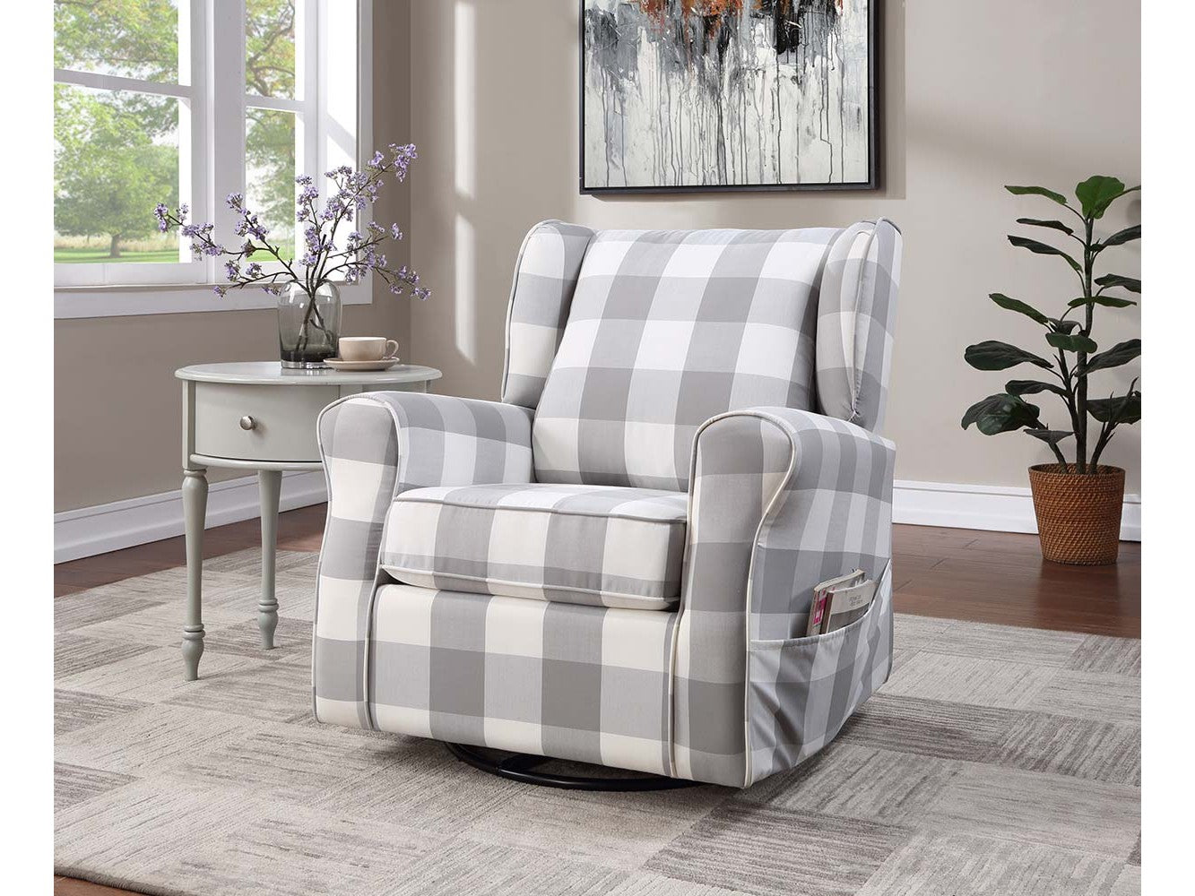 ACME West Patli Swivel Chair - Thumbnail 3