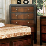 Patra Acacia/Walnut 5 Pc. Queen Bedroom Set w/ Chest - Ornate Home