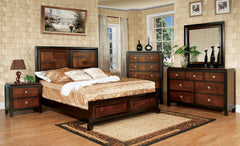 Patra Acacia & Walnut  California King Bed - Ornate Home