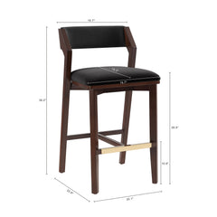 Patricia Barstool in Black - Ornate Home