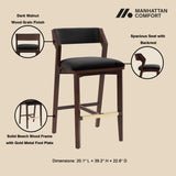 Patricia Barstool in Black - Ornate Home