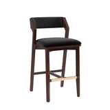 Patricia Barstool in Black (set of 2) - Ornate Home