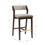 Patricia Barstool in Linen - Ornate Home
