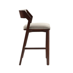 Patricia Barstool in Linen (set of 3) - Ornate Home