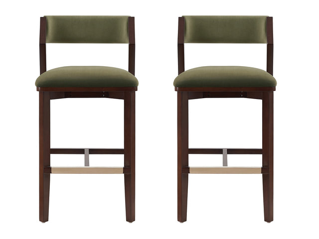 Patricia Barstool in Turtle Green (set of 2) - Ornate Home