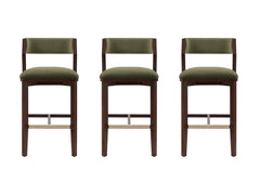 Patricia Barstool in Turtle Green (set of 3) - Ornate Home