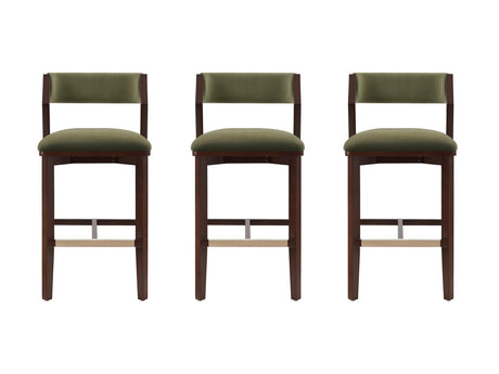 Patricia Barstool in Turtle Green (set of 3) - Ornate Home