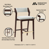 Patricia Barstool in White Glacier - Ornate Home