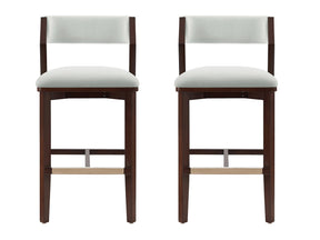 Patricia Barstool in White Glacier (set of 2) - Ornate Home