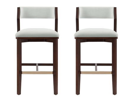 Patricia Barstool in White Glacier (set of 2) - Ornate Home