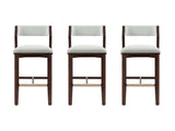 Patricia Barstool in White Glacier (set of 3) - Ornate Home