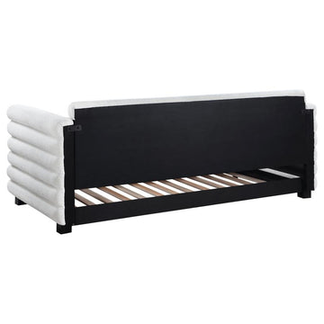 Patricia Boucle Upholstered Twin Daybed w/ Trundle - Ornate Home