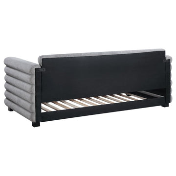 Patricia Boucle Upholstered Twin Daybed w/ Trundle - Ornate Home