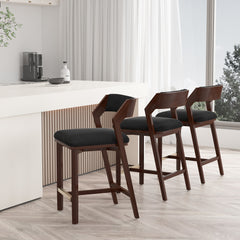 Patricia Counter Stool in Black - Ornate Home
