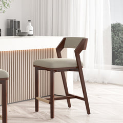 Patricia Counter Stool in Linen - Ornate Home
