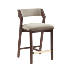 Patricia Counter Stool in Linen (set of 2) - Ornate Home