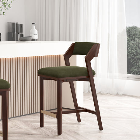 Patricia Counter Stool in Turtle Green - Ornate Home