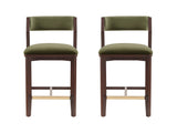 Patricia Counter Stool in Turtle Green (set of 2) - Ornate Home