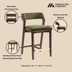 Patricia Counter Stool in Turtle Green (set of 2) - Ornate Home