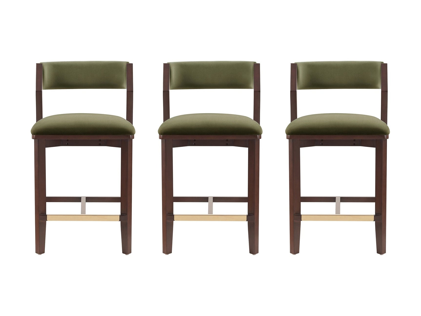 Patricia Counter Stool in Turtle Green (set of 3) - Ornate Home