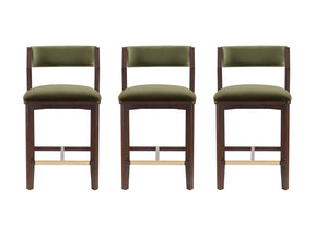 Patricia Counter Stool in Turtle Green (set of 3) - Ornate Home