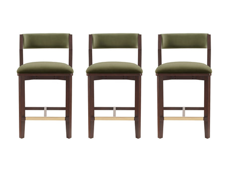 Patricia Counter Stool in Turtle Green (set of 3) - Ornate Home