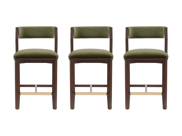 Patricia Counter Stool in Turtle Green (set of 3) - Ornate Home