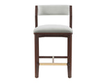 Patricia Counter Stool in White Glacier - Ornate Home