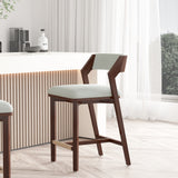 Patricia Counter Stool in White Glacier - Ornate Home