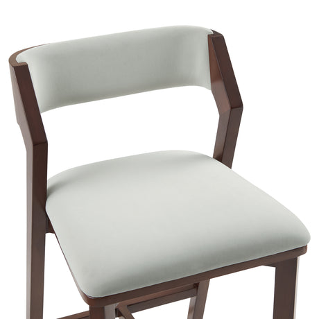 Patricia Counter Stool in White Glacier - Ornate Home