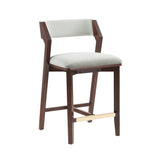 Patricia Counter Stool in White Glacier - Ornate Home