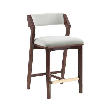 Patricia Counter Stool in White Glacier - Ornate Home