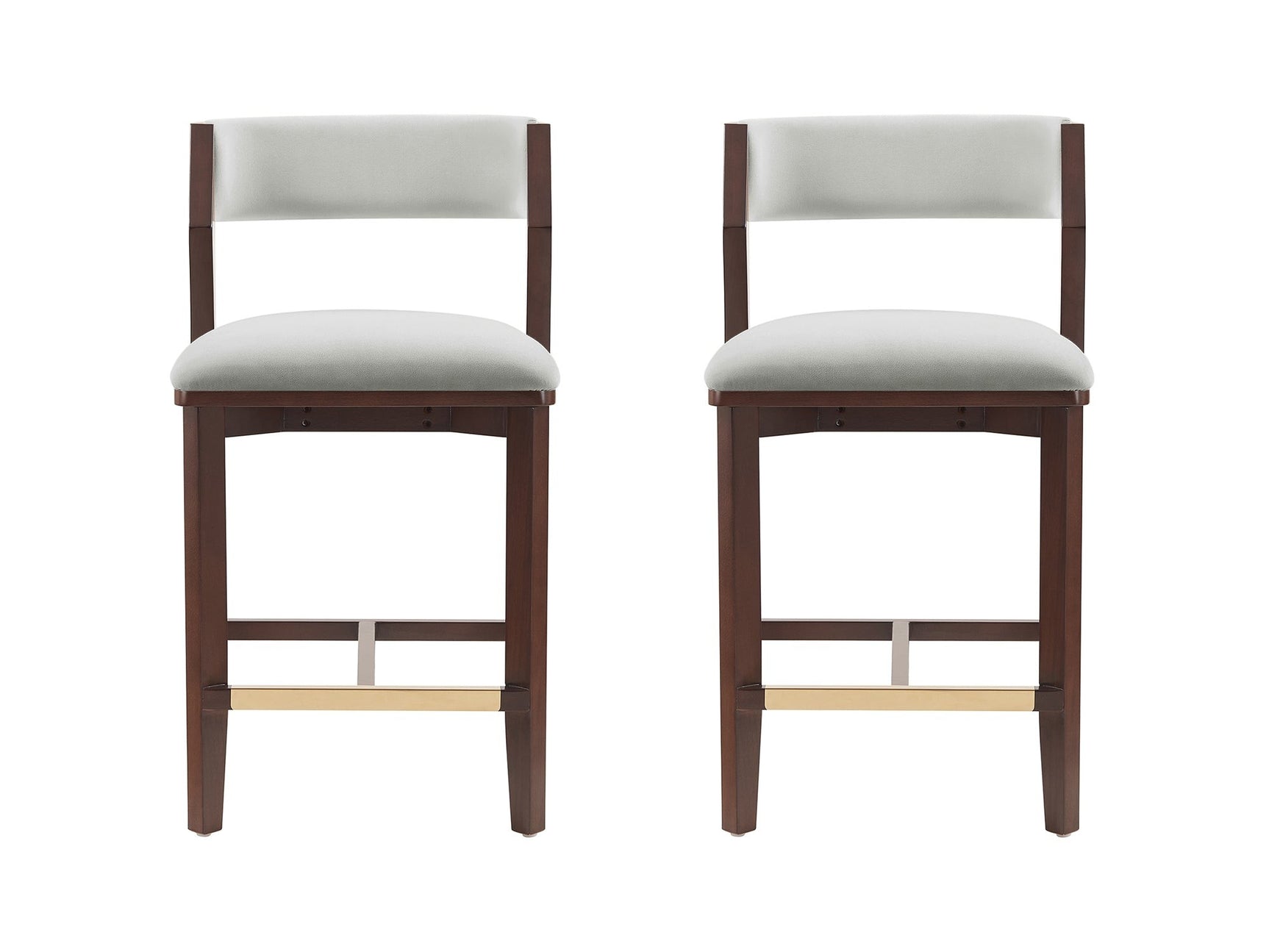 Patricia Counter Stool in White Glacier (set of 2) - Ornate Home