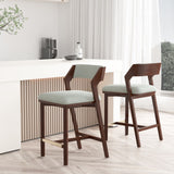 Patricia Counter Stool in White Glacier (set of 2) - Ornate Home