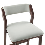 Patricia Counter Stool in White Glacier (set of 2) - Ornate Home