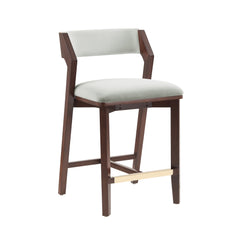 Patricia Counter Stool in White Glacier (set of 2) - Ornate Home