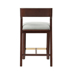 Patricia Counter Stool in White Glacier (set of 3) - Ornate Home