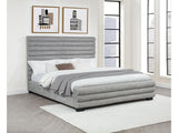 Patricia Grey 58-inch Boucle Upholstered California King Bed - Ornate Home