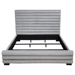 Patricia Grey 58-inch Boucle Upholstered California King Bed - Ornate Home