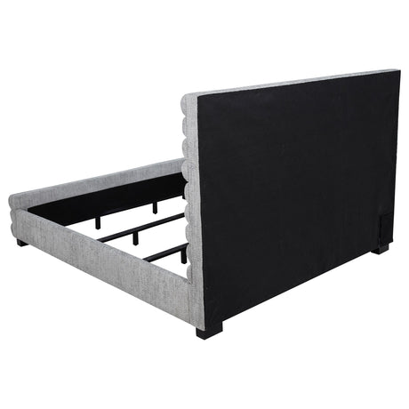 Patricia Grey 58-inch Boucle Upholstered California King Bed - Ornate Home